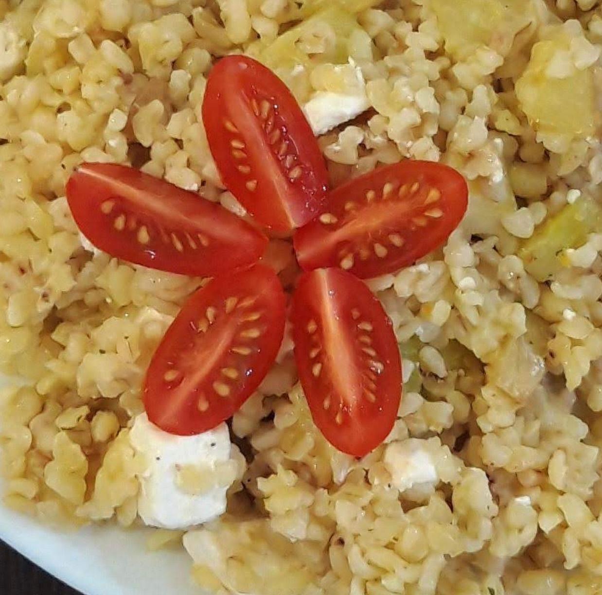 Fetás cukkinis bulgur